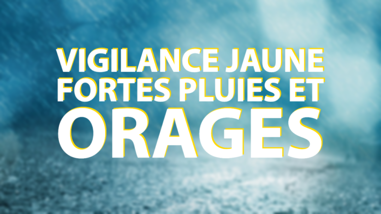 Vigilance jaune, fortes pluies et orages